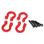 TRAXXAS TRA8234R TRX-4 Bumper D-rings, red (front or rear)/ 2.0x12 CS (4)