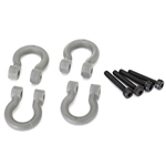 TRAXXAS TRA8234 TRX-4 Bumper D-rings, grey (front or rear)/ 2.0x12 CS (4)