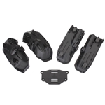 TRAXXAS TRA8080 TRX-4 Fenders, inner (narrow), front & rear (2 each)/ rock light covers (8)/ battery plate/ 3x8 flat