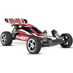 TRAXXAS TRA240544RED Bandit: 1/10 Scale Off-Road Buggy, Fully-Assembled TQ 2.4GHz Radio System, XL-5