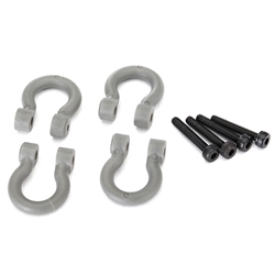 TRAXXAS TRA8234 TRX-4 Bumper D-rings, grey (front or rear)/ 2.0x12 CS (4)