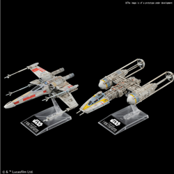 BANDAI/GUNDAM BAN0228377 1/144 X-WING STARFIGHTER & Y-WING STARFIGHTER Plastic Model Kit