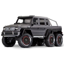 TRAXXAS TRA88296-4SILVER Mercedes-Benz G 63 AMG TRX6 6x6 1/10 Crawler, XL-5 HV, LED Lights, Silver